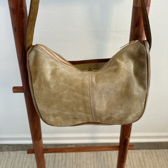 Vintage suede shoulder bag - Picture 2 of 7